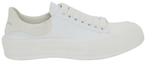 Giày Alexander McQueen Deck Lace-Up Plimsoll 'White' 654593-W4MV7-9000