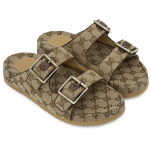 Dep Gucci Strap Slide Sandal 'Beige Canvas' 658020-2HK60-9791