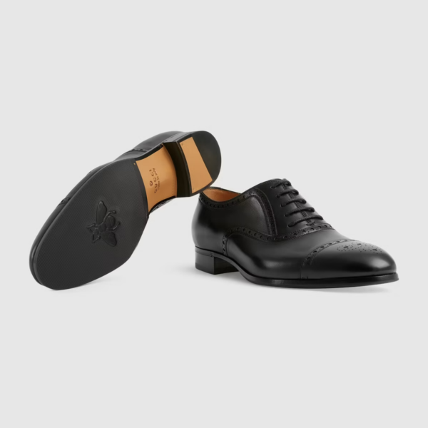 Giày Gucci Men's Shoe With Brogue Details 658215-1W600-1000 - Hình ảnh 5