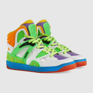 Alternative view of Giày Gucci Basket Sneaker White Green Purple 661310-2SH80-9062