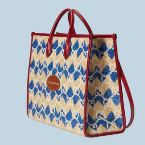 Tui Gucci Chevron Striped Tote 'Blue Beige GG' 663709-UYFMG-8822