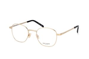 Alternative view of Kính Saint Laurent Eyeglasses in Gold SL 128 003