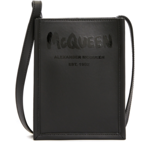 Tui Alexander Mcqueen Graffiti Logo Mini 'Black' 668592-1AAHD-1000