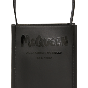 Tui Alexander Mcqueen Graffiti Logo Mini 'Black' 668592-1AAHD-1000
