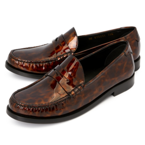 Giay Saint Laurent Monogram Penny Tortoiseshell 'Brown' 670231-AAARV-2094