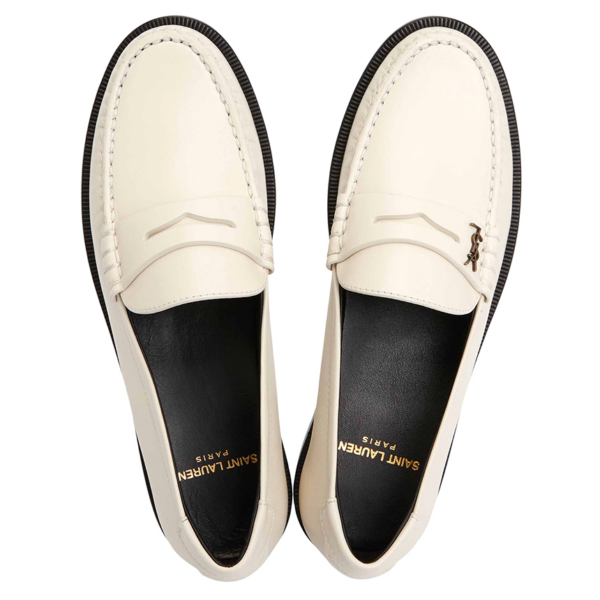 Giày Saint Laurent Monogram Penny 'White' 670232-18RTT-1906 - Hình ảnh 3