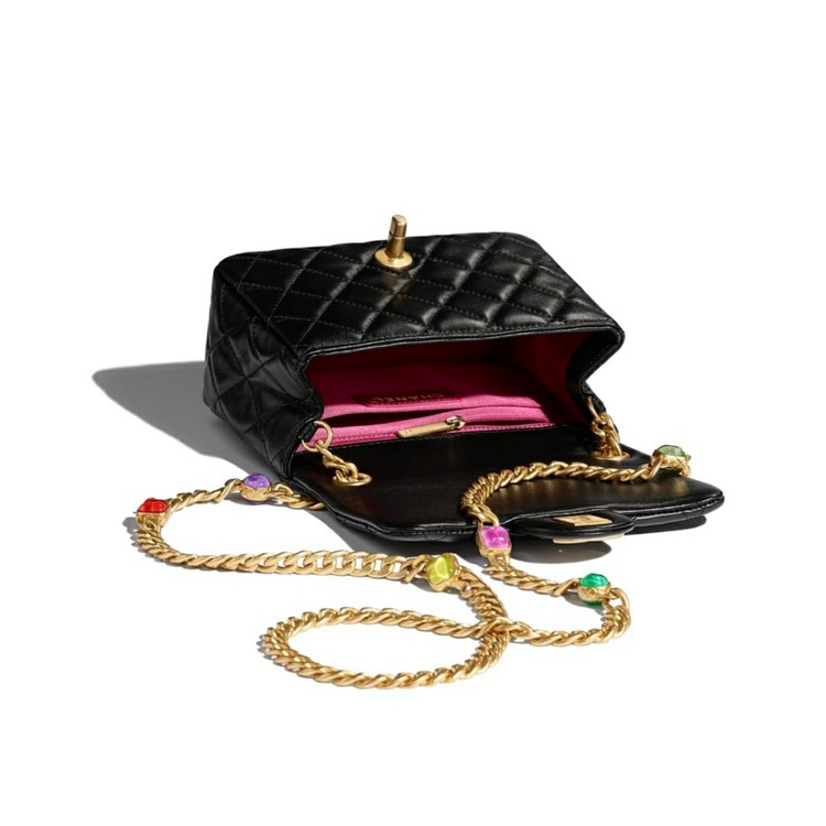 Túi Chanel Flap Bag Lambskin Black As2379-B05098-94305