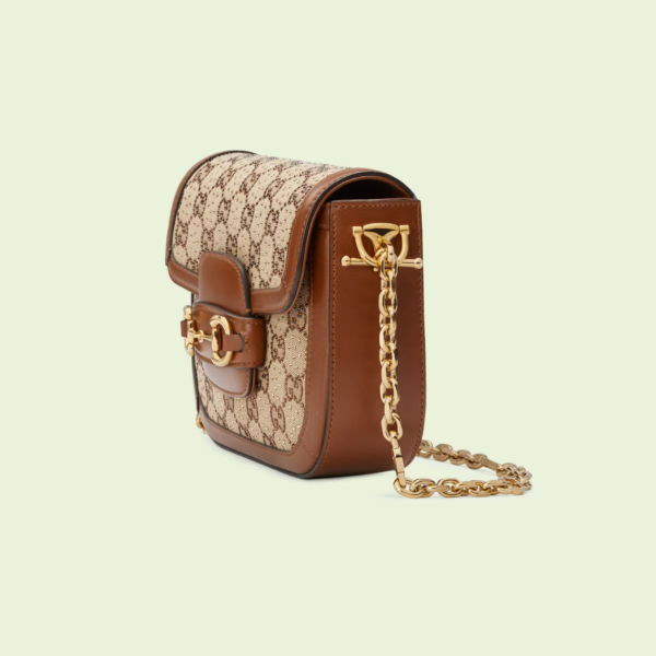 Túi Gucci Horsebit 1955 GG Mini 'Camel' 675801-21HRG-2687 - Hình ảnh 4