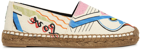 Giày Saint Laurent Love 1980 Espadrilles 'Ivory' 676161-AAAJC-8486