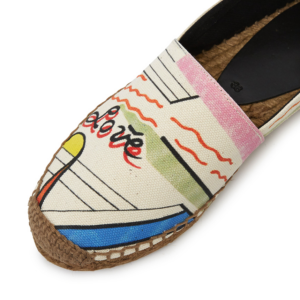 Giay Saint Laurent Love 1980 Espadrilles 'Ivory' 676161-AAAJC-8486