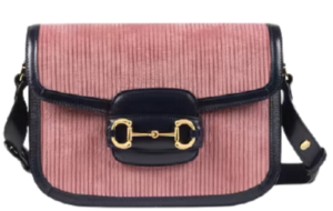 Túi Gucci Horsebit 1955 Small Pink Corduroy ‎602204-2S8AG-6781