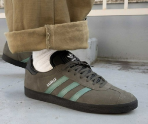 Giay Adidas Gazelle 'Olive Green Black' GX2209
