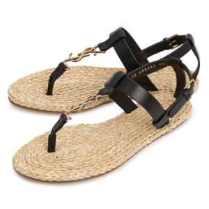 Dep Saint Laurent Monogram Cassandra Flat 'Beige' 688692-DWEDD-1000