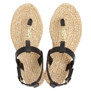 Dep Saint Laurent Monogram Cassandra Flat 'Beige' 688692-DWEDD-1000