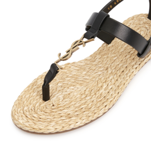 Dep Saint Laurent Monogram Cassandra Flat 'Beige' 688692-DWEDD-1000