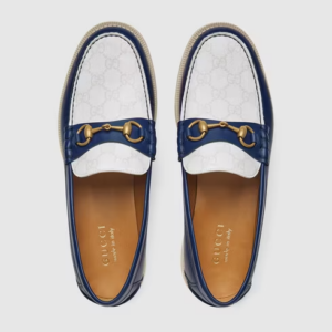Alternative view of Giày Gucci Loafer with Horsebit Navy Blue 695049-UPG50-4890