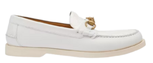 Giày Gucci Loafer with Horsebit 'White' 695049-UPG50-9000