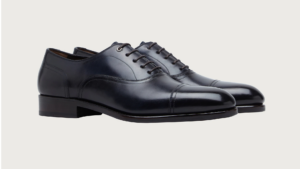 Alternative view of Giày Salvatore Ferragamo Gancini Oxford 'Dark Blue' 02B169-695157