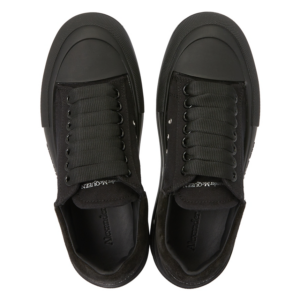Giay Alexander Mcqueen Deck Plimsol 'Black' 697120-W4MV7-1000