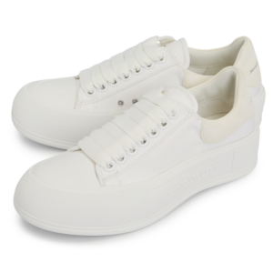 Giay Alexander Mcqueen Deck Plimsol 'White' 697120-W4MV7-9000