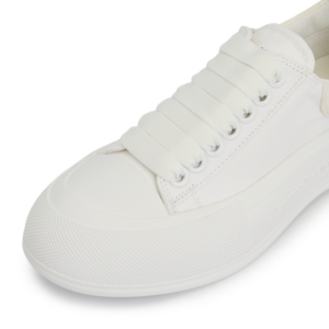 Giay Alexander Mcqueen Deck Plimsol 'White' 697120-W4MV7-9000