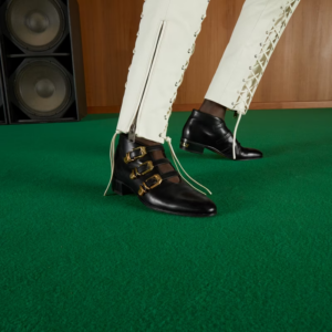 Alternative view of Giày Gucci Buckle Ankle 'Black' 699103-06F00-1000