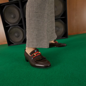 Alternative view of Giày Gucci Loafer Horsebit 'Dark Brown' 6993730G0P02190