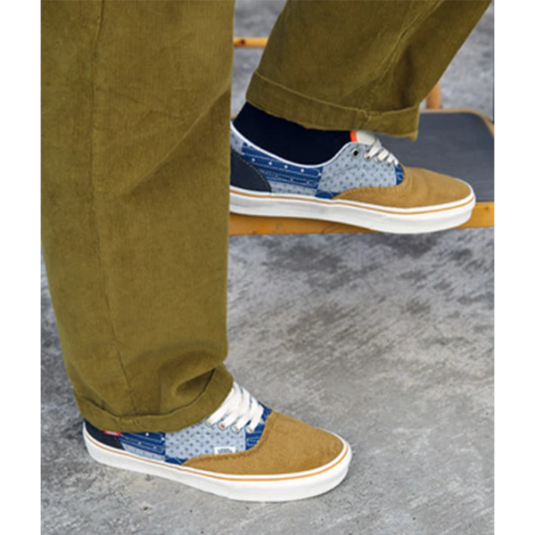 Giày Vans Era Quilted Mix Bandana 'Yellow Blue' VN0A5EFNBCK - Hình ảnh 2