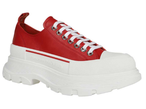 Alternative view of Giày Alexander McQueen Tread Slick Lace Up Sneakers 'Red' 627225-WHZ62-6593