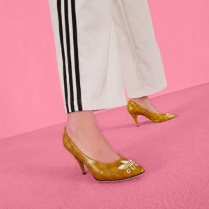 Alternative view of Giày Cao Gót Gucci x Adidas Women's GG pump 'Yellow' ‎702221-UVS00-7122