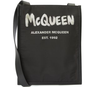 Tui Alexander Mcqueen Graffiti Logo Flat 'Black' 704314-1AAHJ-1073