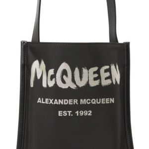 Tui Alexander Mcqueen Graffiti Logo Flat 'Black' 704314-1AAHJ-1073