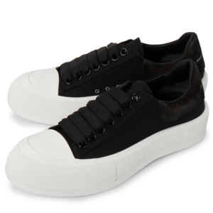 Giay Alexander Mcqueen Deck Plimsol 'Black' 707680-W4MV7-1070