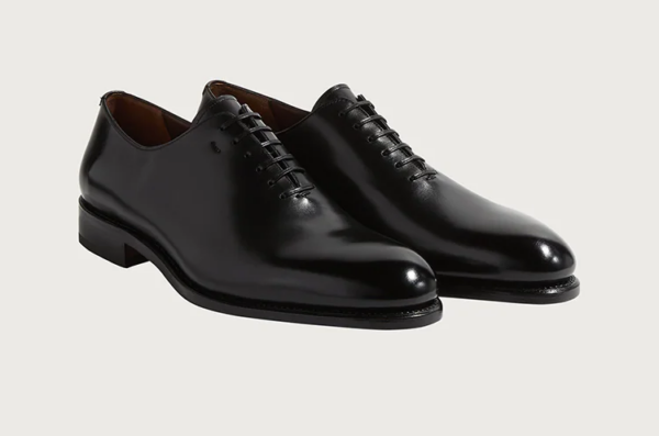 Giày Salvatore Ferragamo Plain Toe Oxford 'Black' - Hình ảnh 3