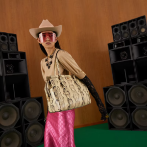 Tui Gucci Python Tote 'Beige Black' ‎711057-LU30T-9528