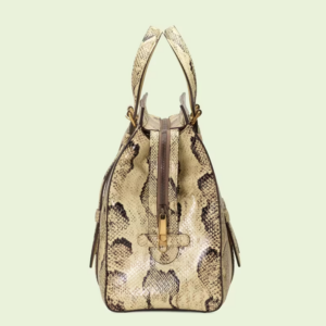Tui Gucci Python Tote 'Beige Black' ‎711057-LU30T-9528