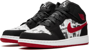 Giay Nike Air Jordan 1 Mid 'Newspaper Air Times' BQ6931-061