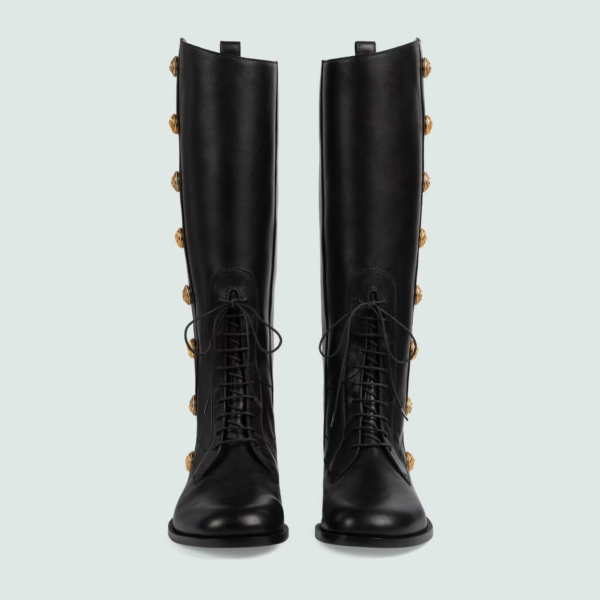 Giày Gucci Men's Boot With Buttons 'Black' 714676-AAAUU-1000 - Hình ảnh 4