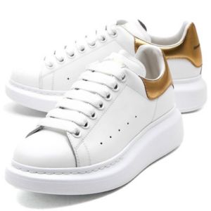 Alternative view of Giày Alexander McQueen Oversized Sneaker 'Gold Crocodile' 625162-WHYBQ-9075