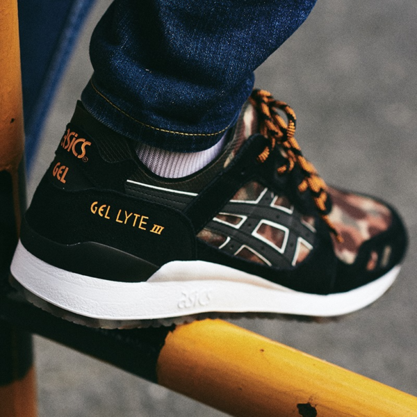 Giày Asics Atmos x Gel Lyte 3 'NEXKIN Black Orange Camo' 1191A339-001 - Hình ảnh 3