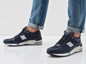 Alternative view of Giày New Balance 991 Made in England 'Navy' M991NNN