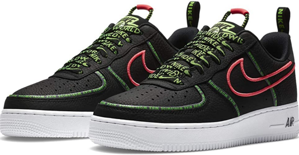 Giày Nike Air Force 1 07 PRM Worldwide Black Green Strike Crimson CK7213-001 - Hình ảnh 5