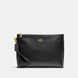Alternative view of VÍ Coach Large Charlie Pouch Black Gold KSEDLRW5P4