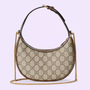 Tui Gucci Half-Moon-Shaped Mini Bag 'Beige Ebony' 726843-92TCG-8563