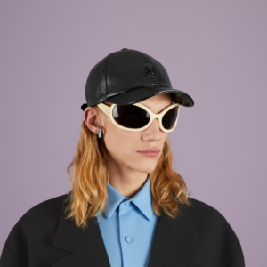 Mu Gucci Leather baseball Double G 'Black' ‎727238-4HAU4-1000