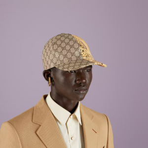 Mu Gucci GG Supreme Python Baseball 'Beige Ebony' 727462-4HAVF-9775