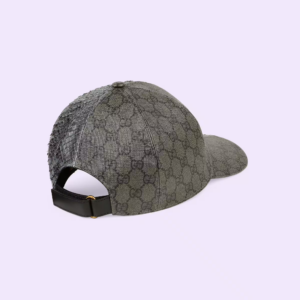 Mu Gucci GG Supreme Python Baseball 'Grey Black' 727462-4HAVG-1161