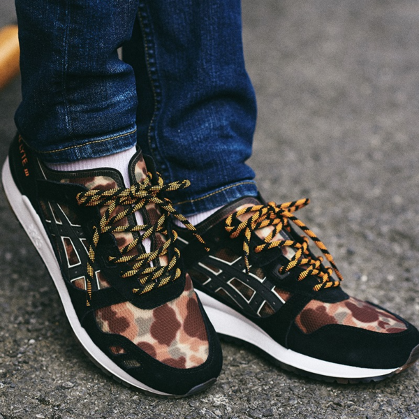 Giày Asics Atmos x Gel Lyte 3 'NEXKIN Black Orange Camo' 1191A339-001 - Hình ảnh 4