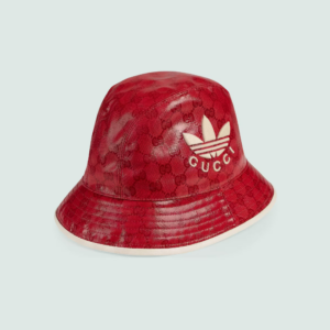 Mu Gucci Adidas x Gucci GG Canvas Fedora 'Red Crystal' 728215-3HAN6-6477