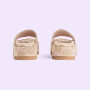 Dep Gucci Maxi GG Platform Slide 'Beige' 730043-UKO00-8805